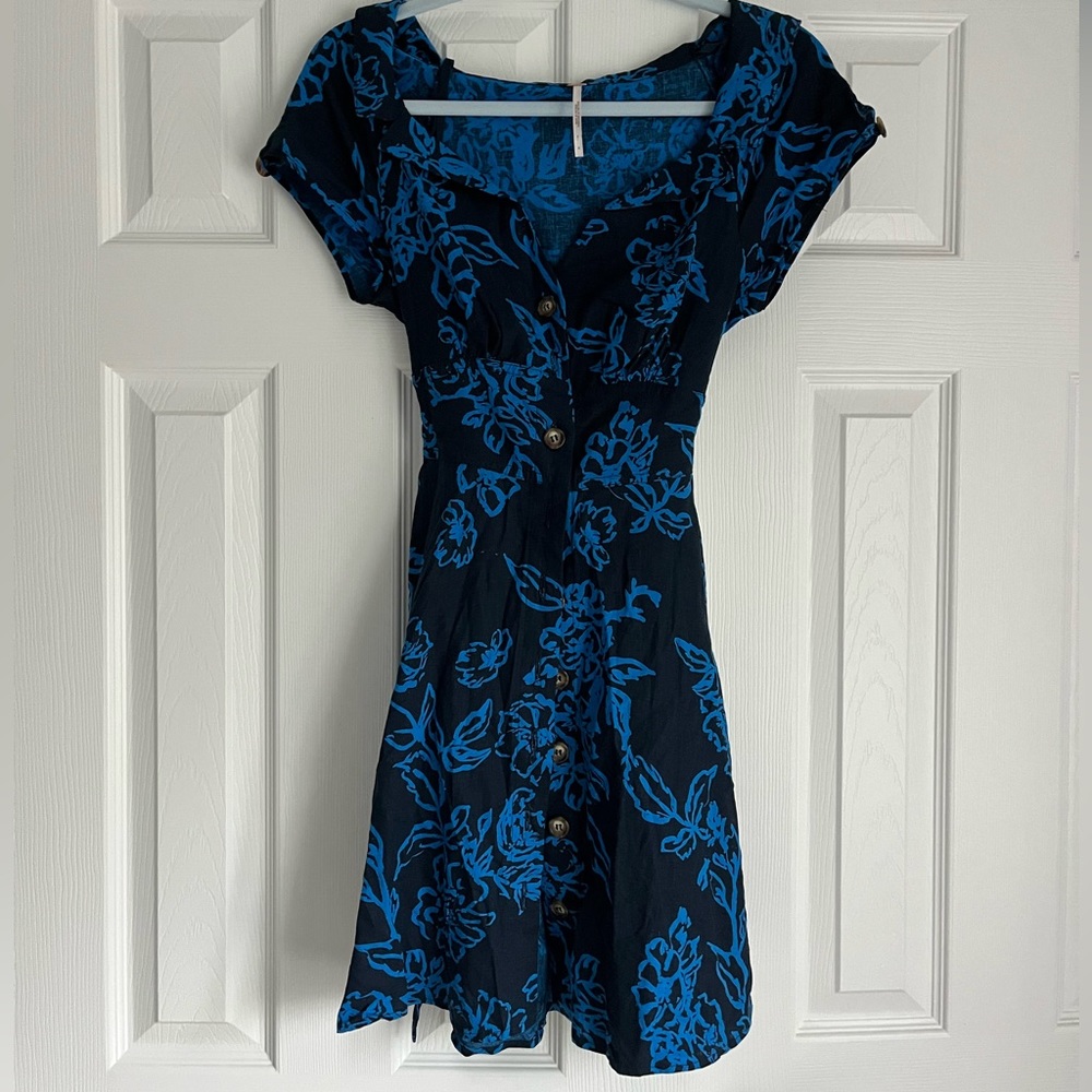 Free People A Thing Called Love Mini Dress Size 4 - Picture 2 of 4